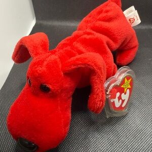 Ty Beanie Baby Rover Red Dog 1996 Style 4101 PVC Pellets with Tag